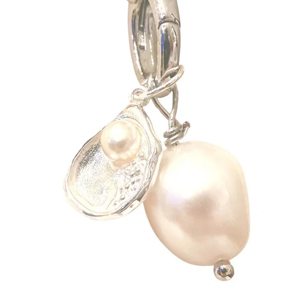 Elegant Genuine Natural Vintage Pink Necklace with Charms